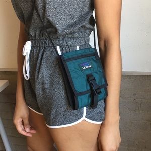 L.L. Bean Green and Black Travel Bag